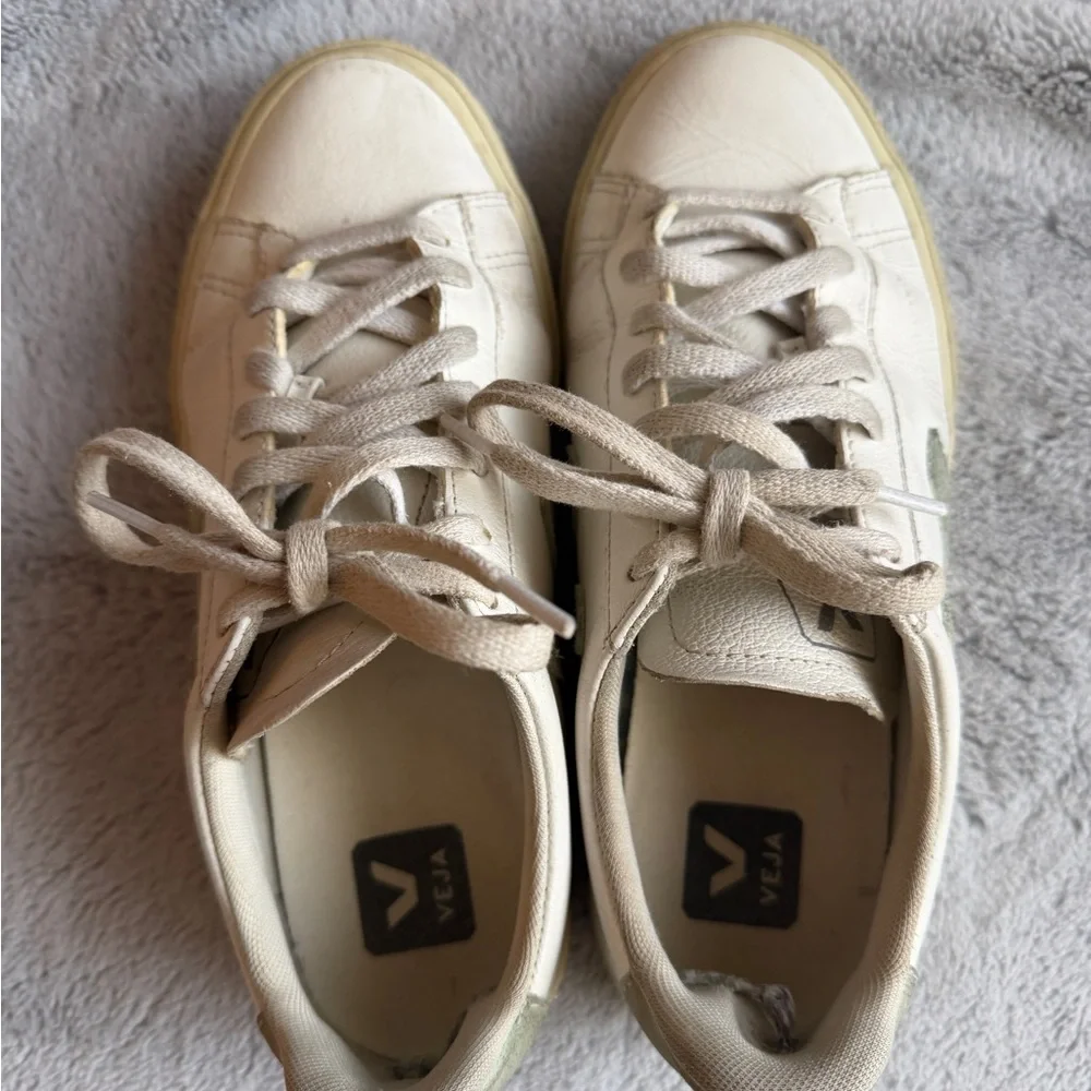 Veja Campo Leather White Matcha - Picture 4 of 10